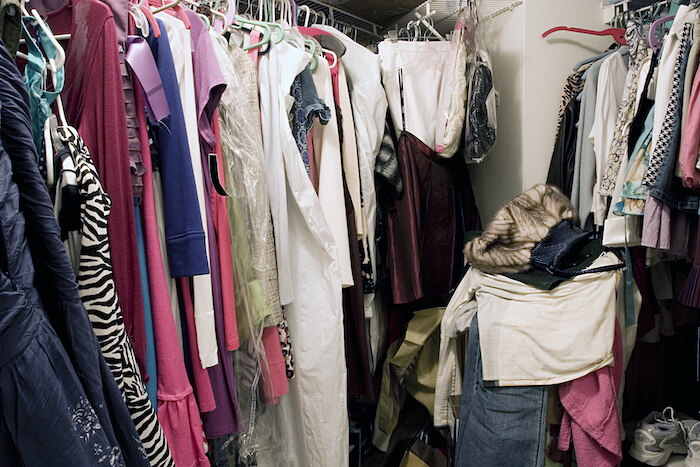 closet full of clothes
