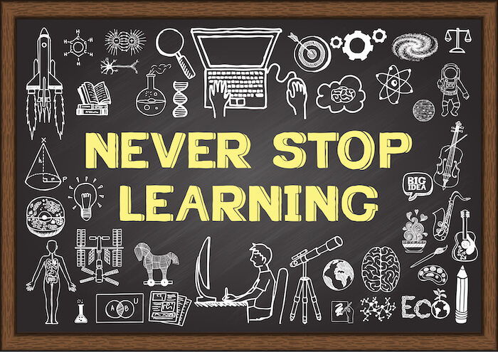 new year's resolutions - never stop learning